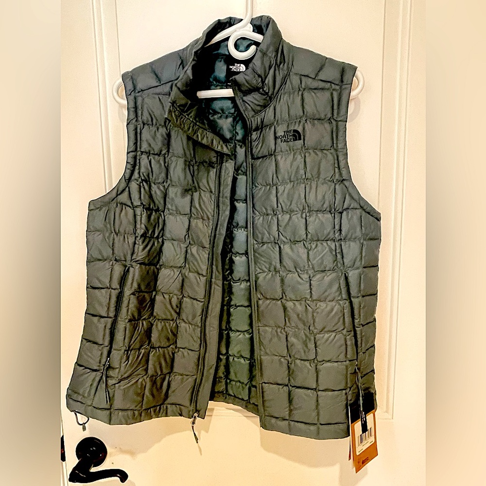 The Northface Down Vest in Dusty Blue woman’s large new VEST with tags